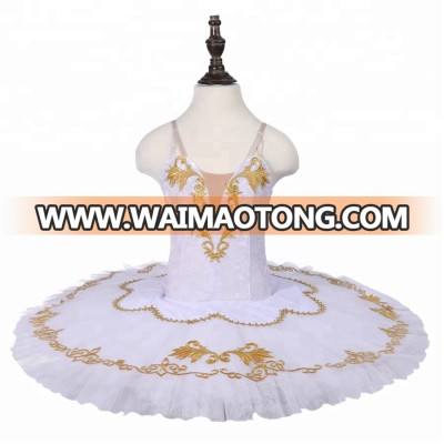 Child white performance dance tutu costume adult&women ballerina tutu dressPPL18012