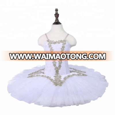 Junior white ballet dance costume tutu child&girls pre-professional dance tutu ballerina costume women PPL18011